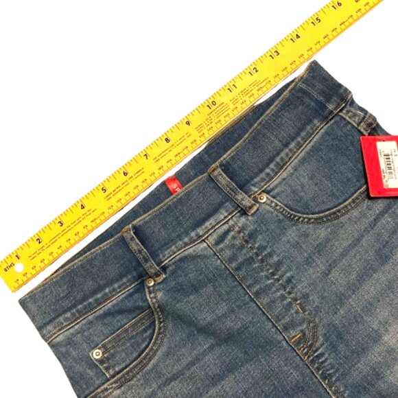 Spanx Vintage Indigo Straight Leg Jeans Pull On Womens Small S 20356R NWT - Picture 6 of 9